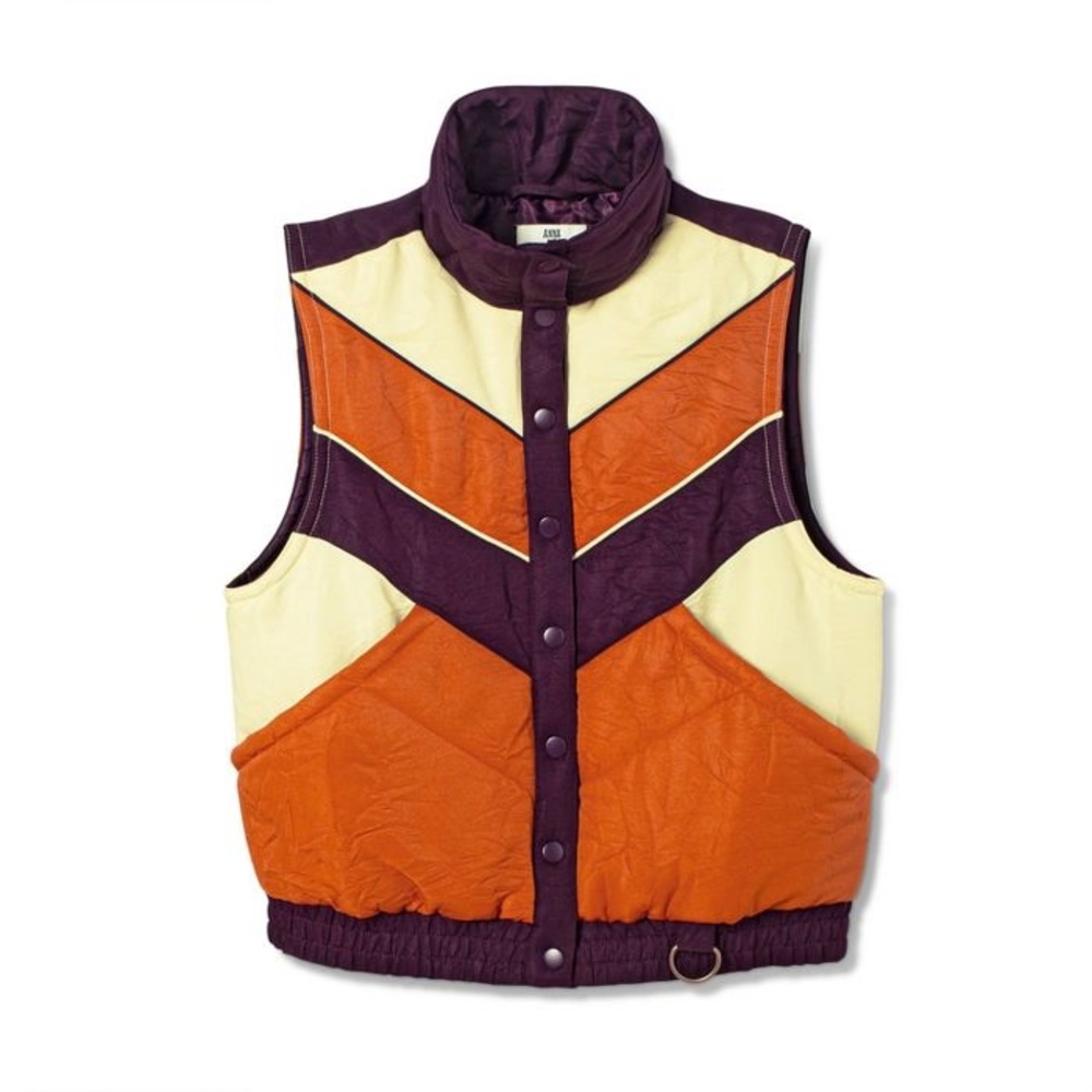 SOLD Anna Sui for Target Cream/Orange Puffer Vest